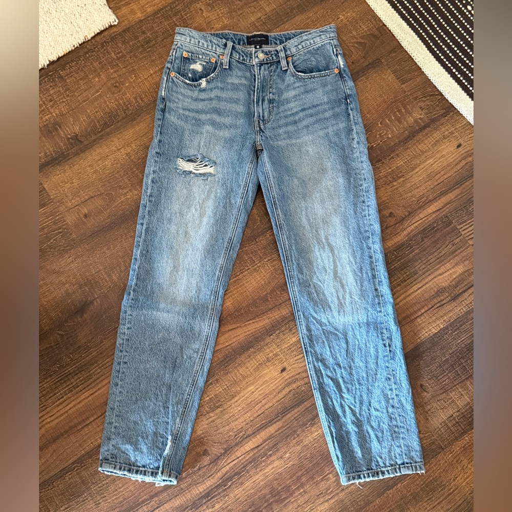Lucky Brand Denim Jeans Size 2/26R -“Boy Mid Rise Relaxed Straight”